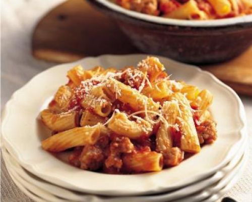 Rigatoni with  Chicken Sausage